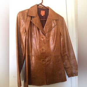 Genuine Leather Blazer